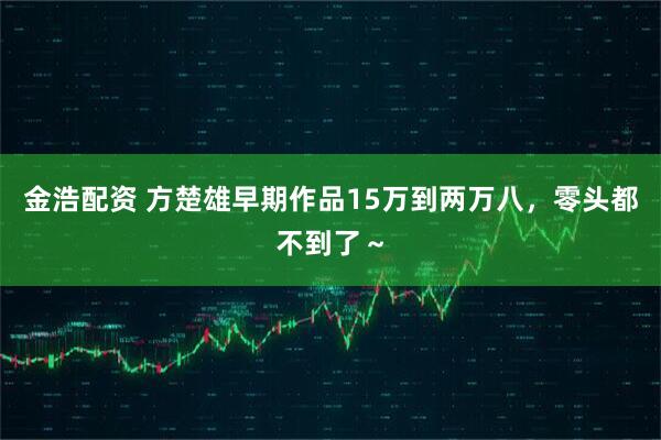 金浩配资 方楚雄早期作品15万到两万八，零头都不到了～