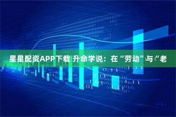 星星配资APP下载 升命学说：在“劳动”与“老
